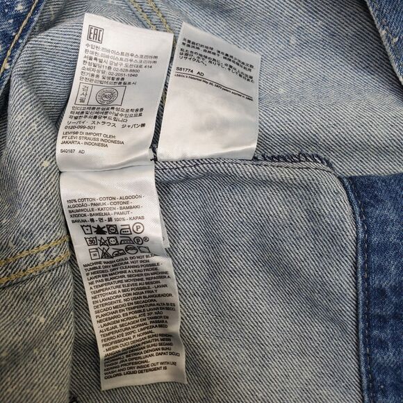 Levi's Premium Original Trucker Jacket Galactic Wash Women's Size Large NWT - Picture 7 of 15